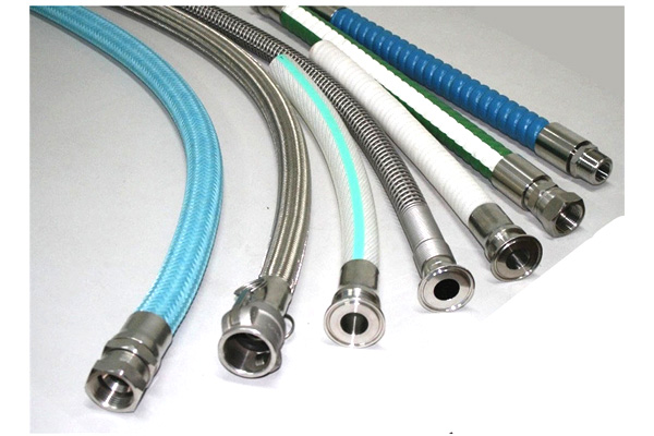 FDA Standard Stainless Steel Wire Braided PTFE Flexible Hose